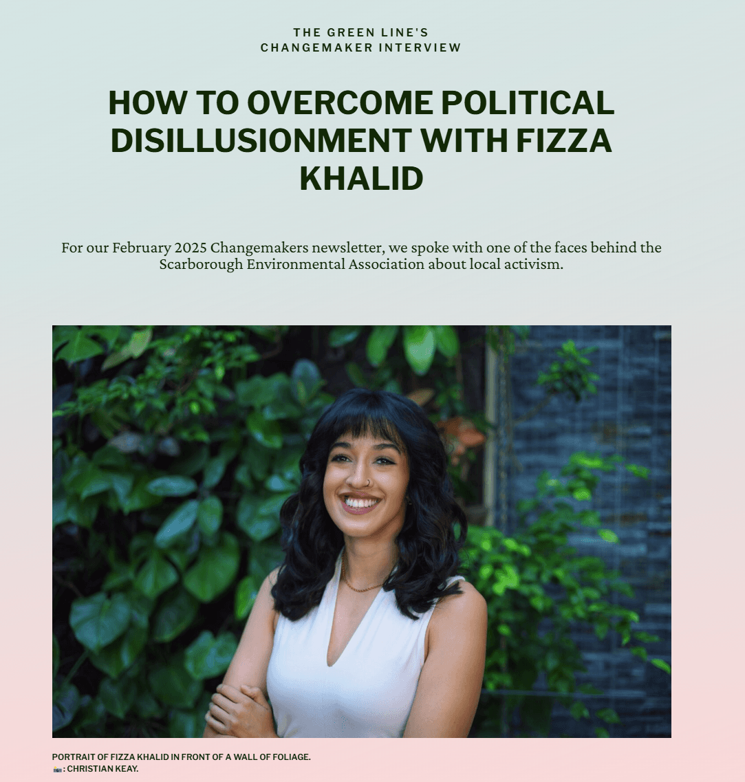 Fizza Khalid Featured in The Green Line